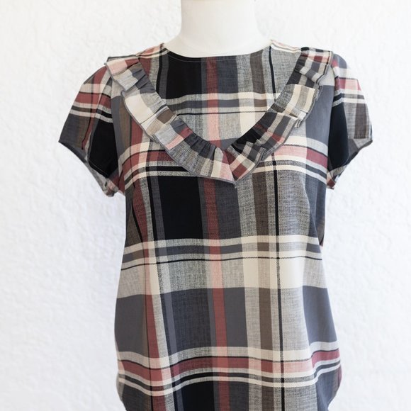 Vintage Plaid Blouse - Picture 2 of 5